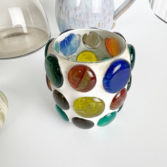 Vintage 5 Piece Eclectic Bundle House Wear Hand Made Handmade Set Vessel Planter - Picture 9 of 10